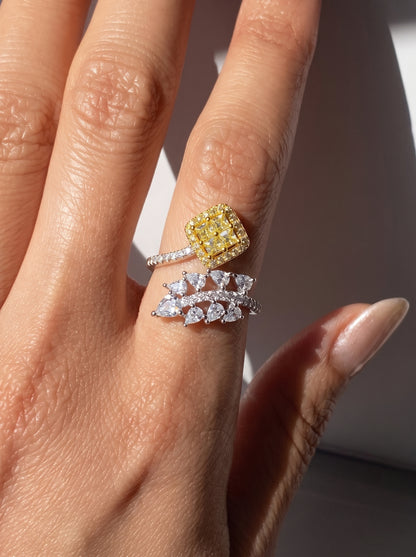 Lemonade Radiance Adjustable Ring