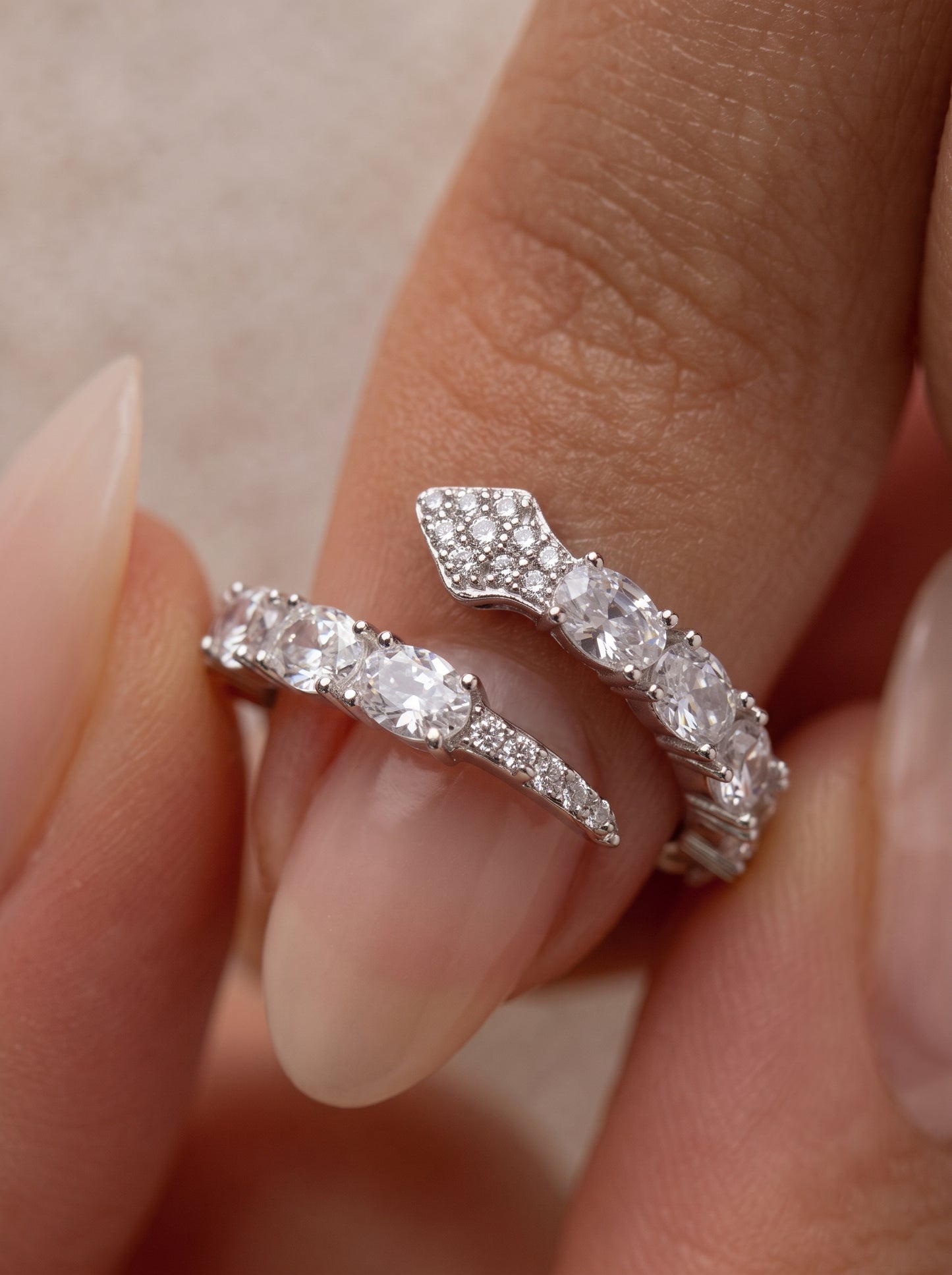 Snake Embrace Adjustable Ring