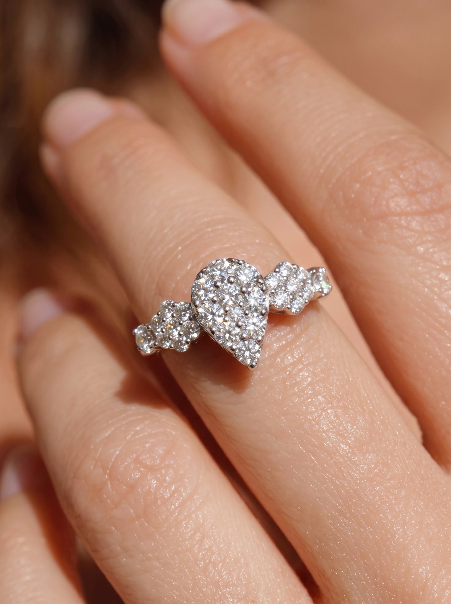 Pear Radiance Ring