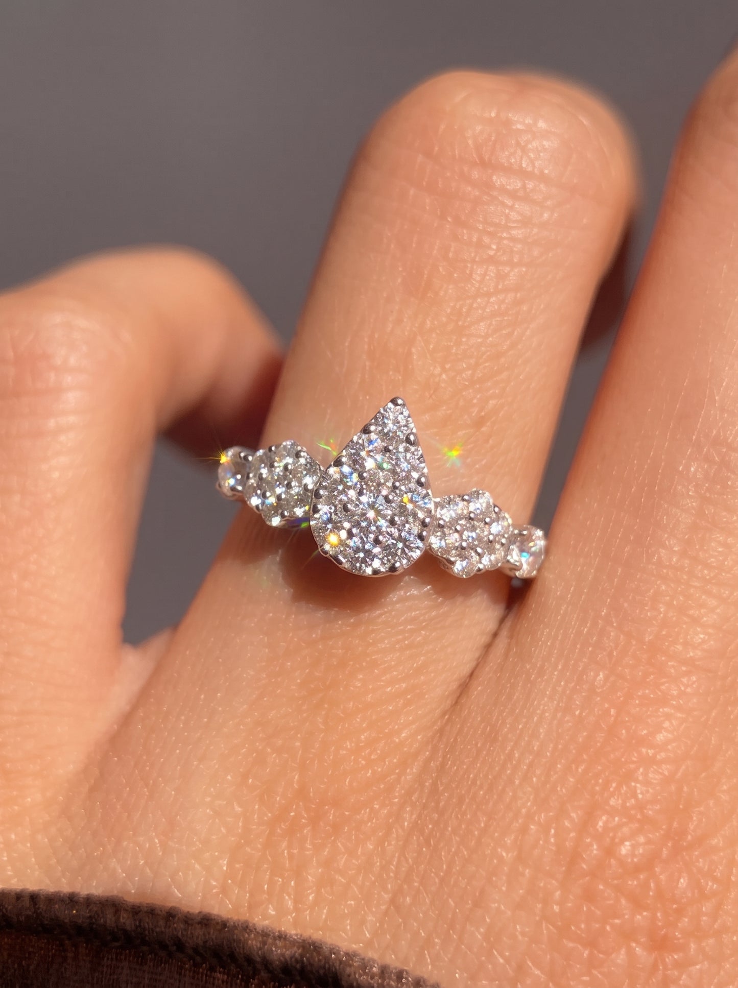 Pear Radiance Ring