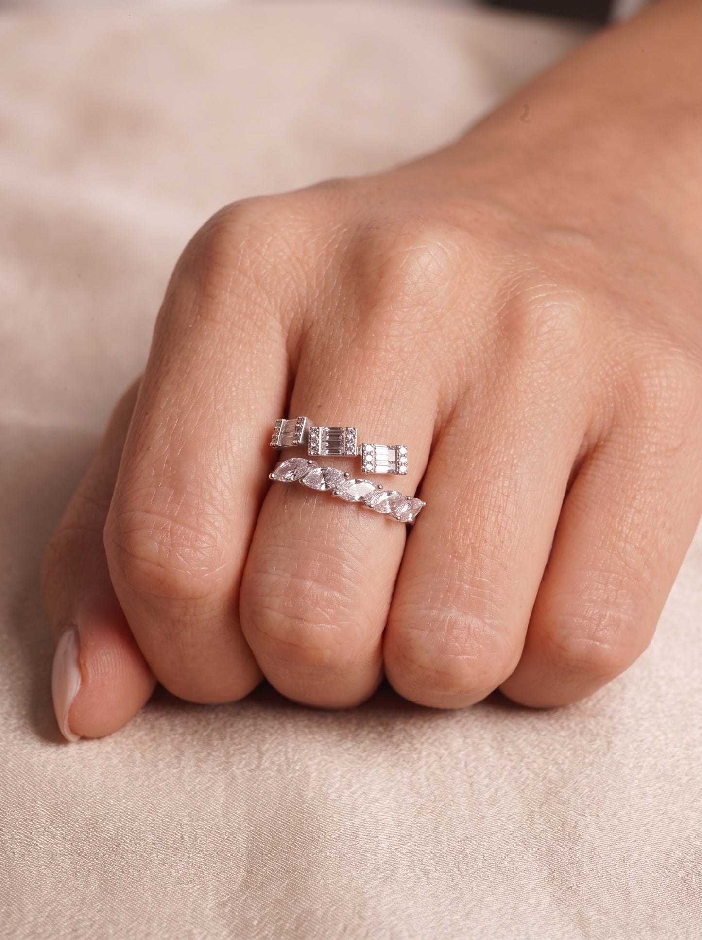 Luxe Stack Adjustable Ring