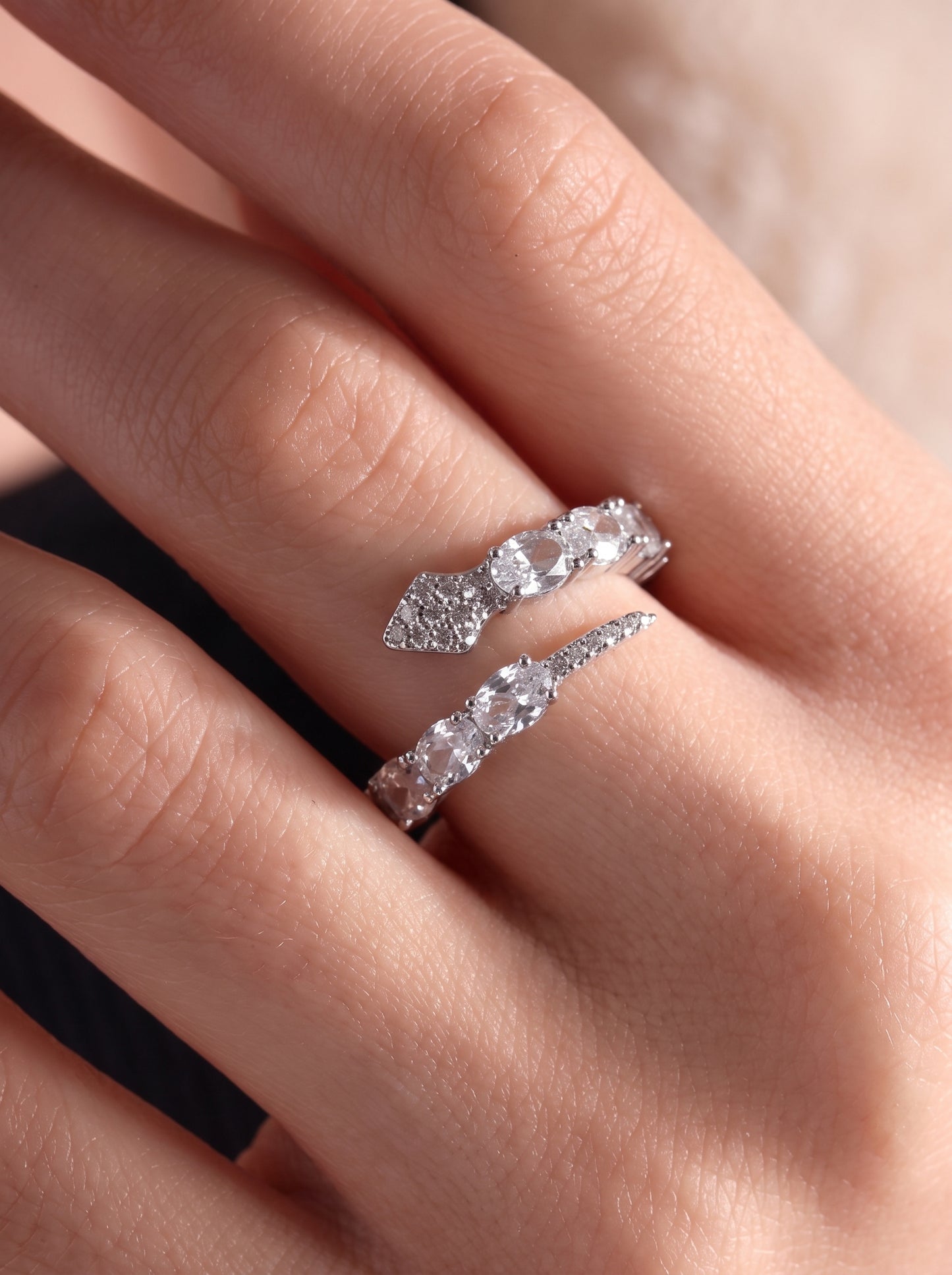 Snake Embrace Adjustable Ring