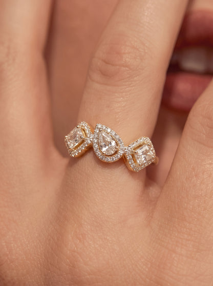 Trinity Ring Gold Plated