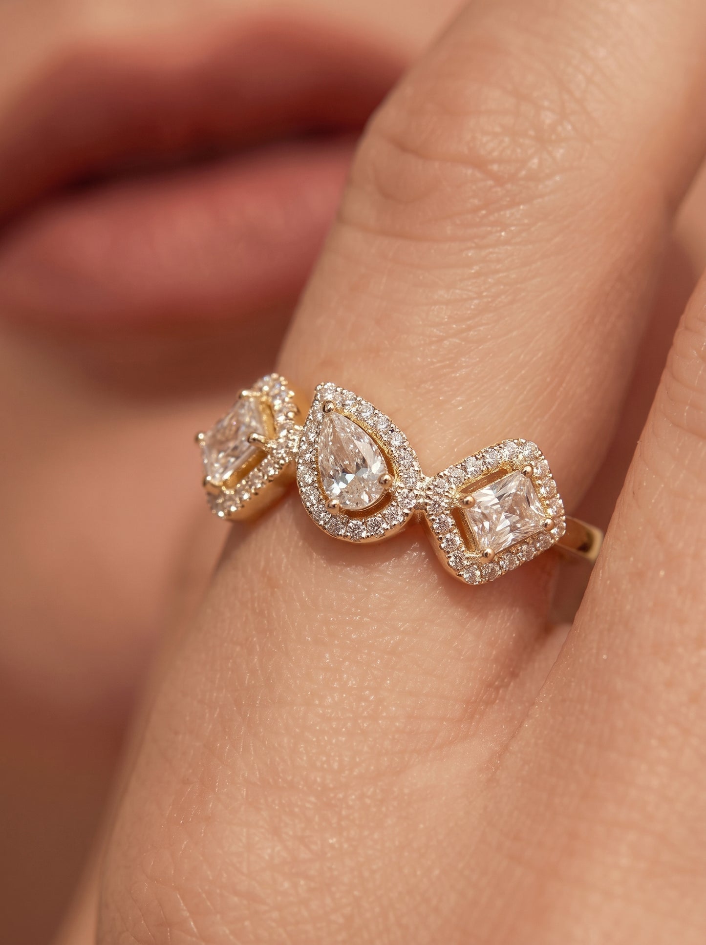 Trinity Ring Gold Plated