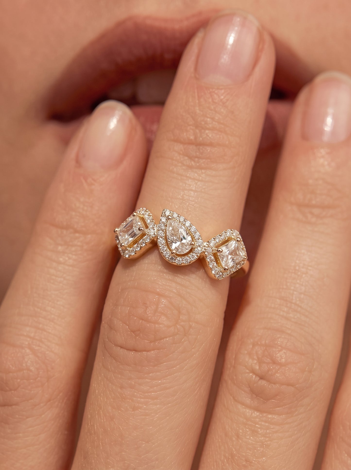 Trinity Ring Gold Plated