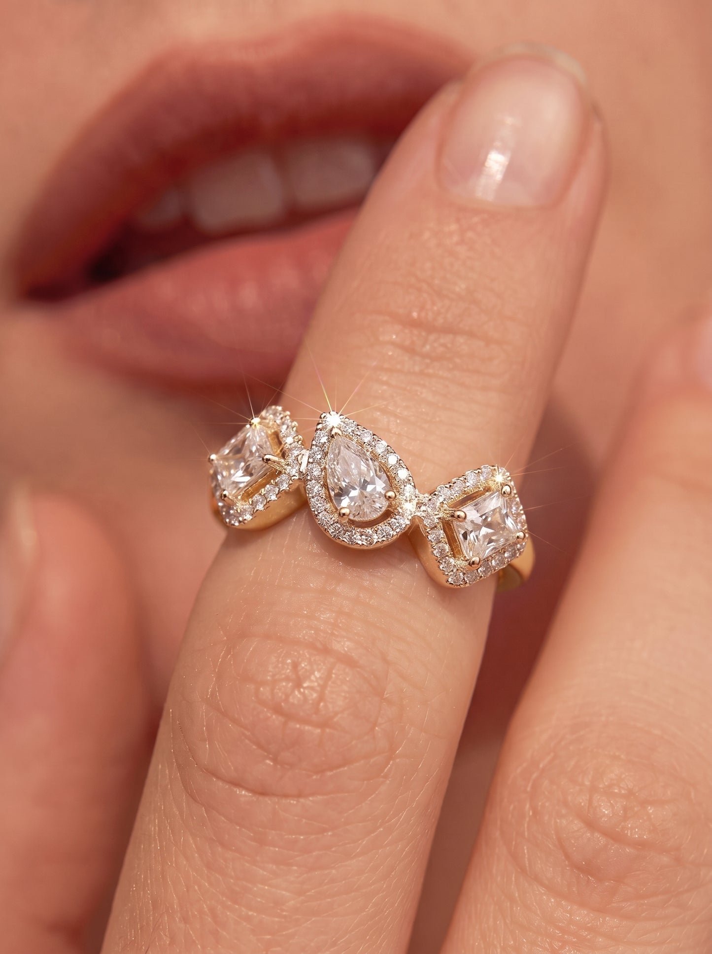 Trinity Ring Gold Plated