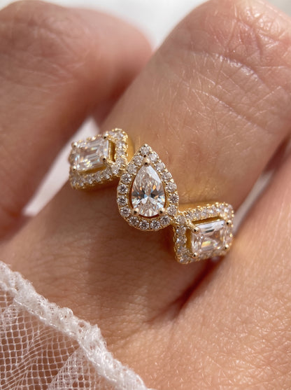 Trinity Ring Gold Plated