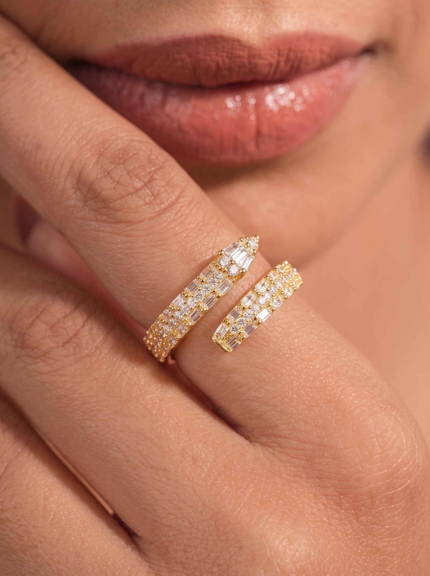 Golden Snake Adjustable Ring