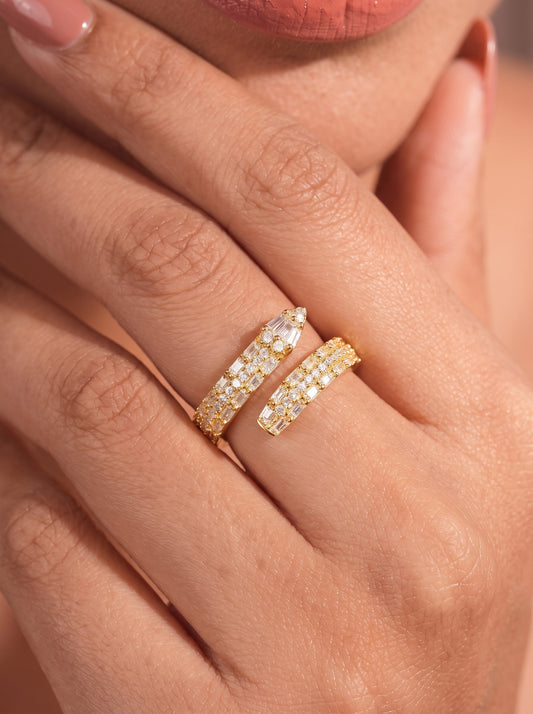 Golden Snake Adjustable Ring