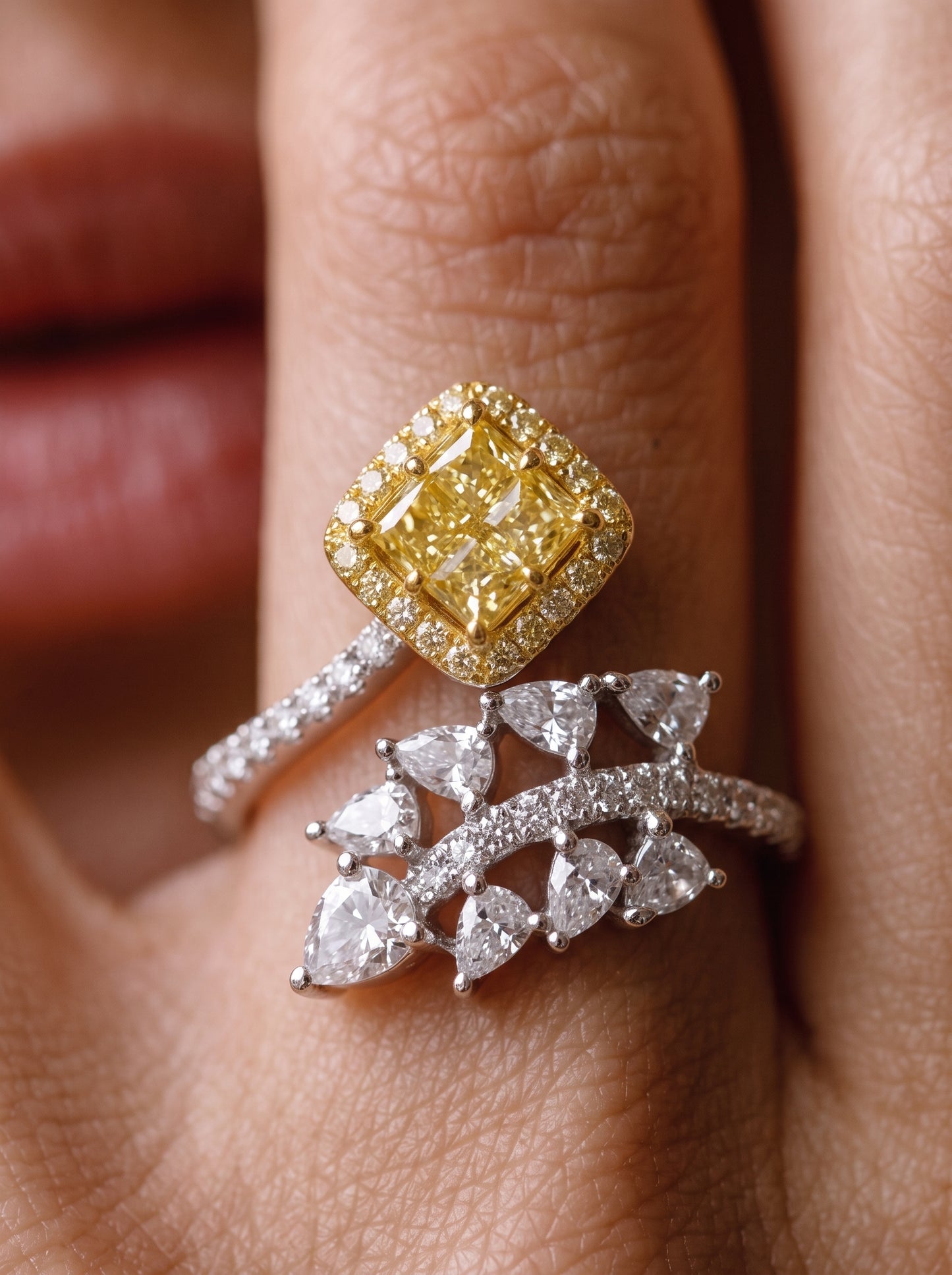 Lemonade Radiance Adjustable Ring