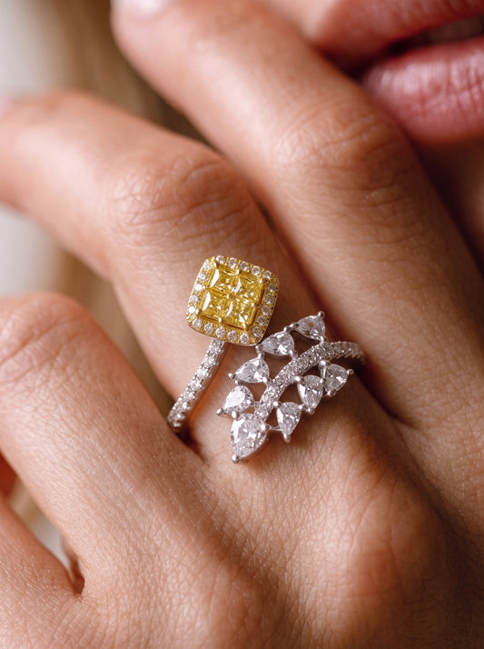 Lemonade Radiance Adjustable Ring