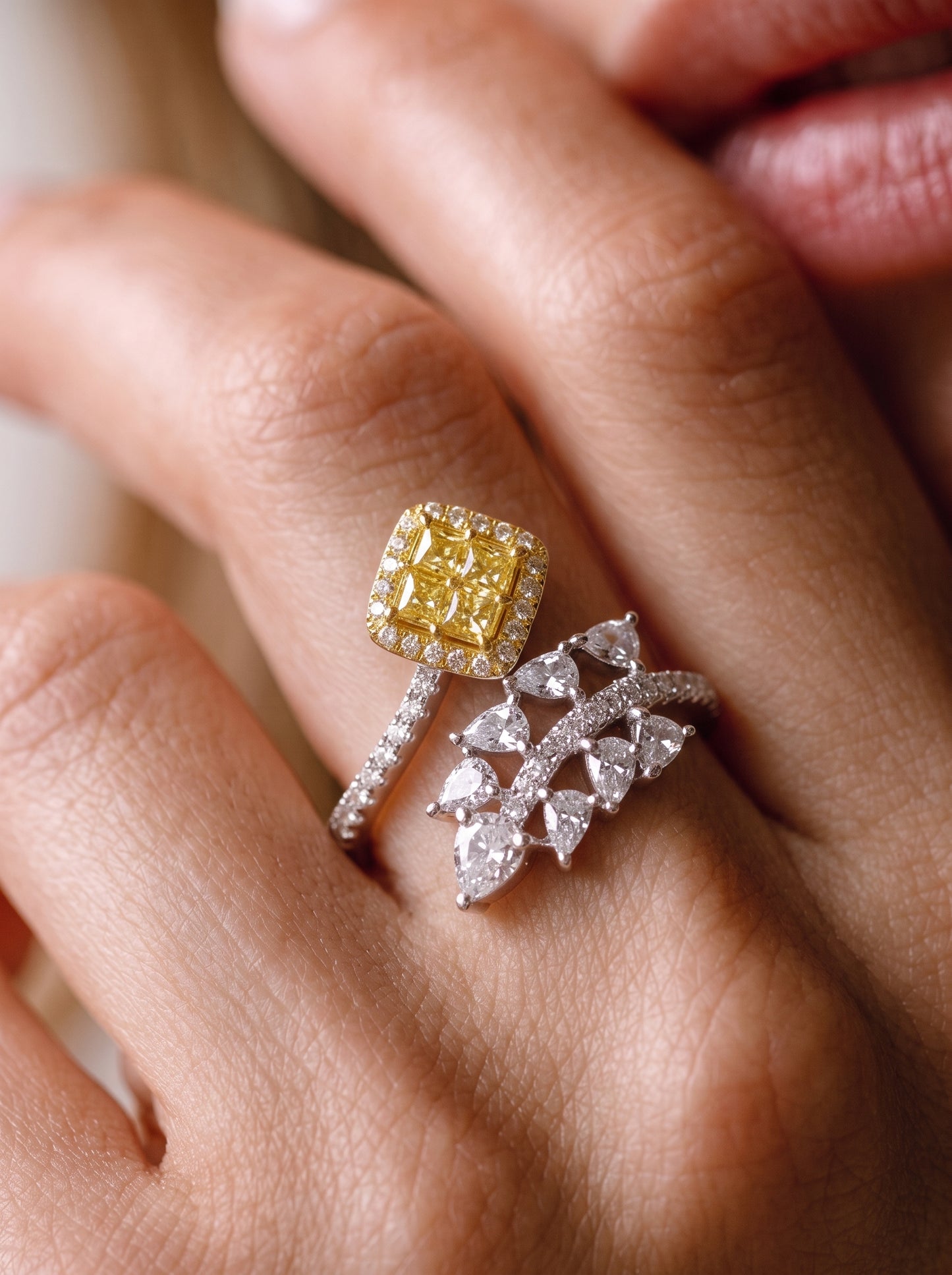 Lemonade Radiance Adjustable Ring