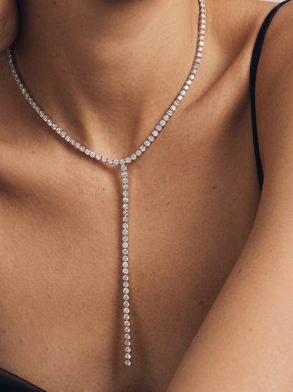 Tennis Y Necklace 1.5mm