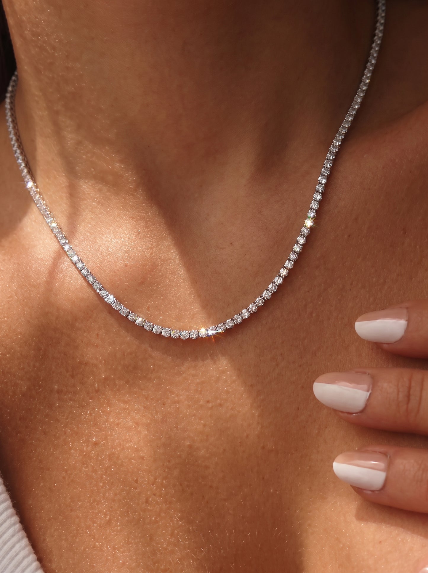 Tennis Necklace 1mm