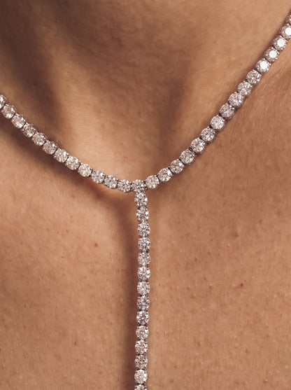 Tennis Y Necklace 1.5mm