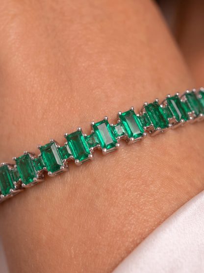 Fancy Emerald Bracelet