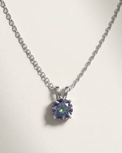 Squared Topaz Stone Necklace