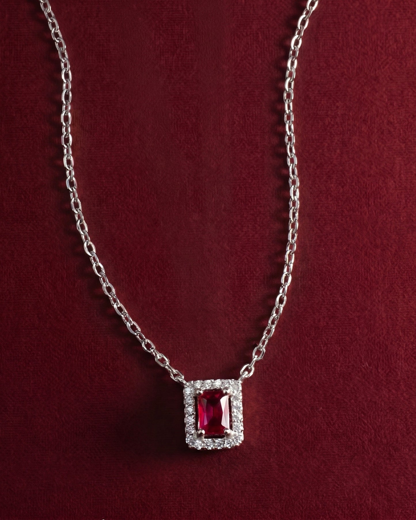 Red Glam Ruby Necklace