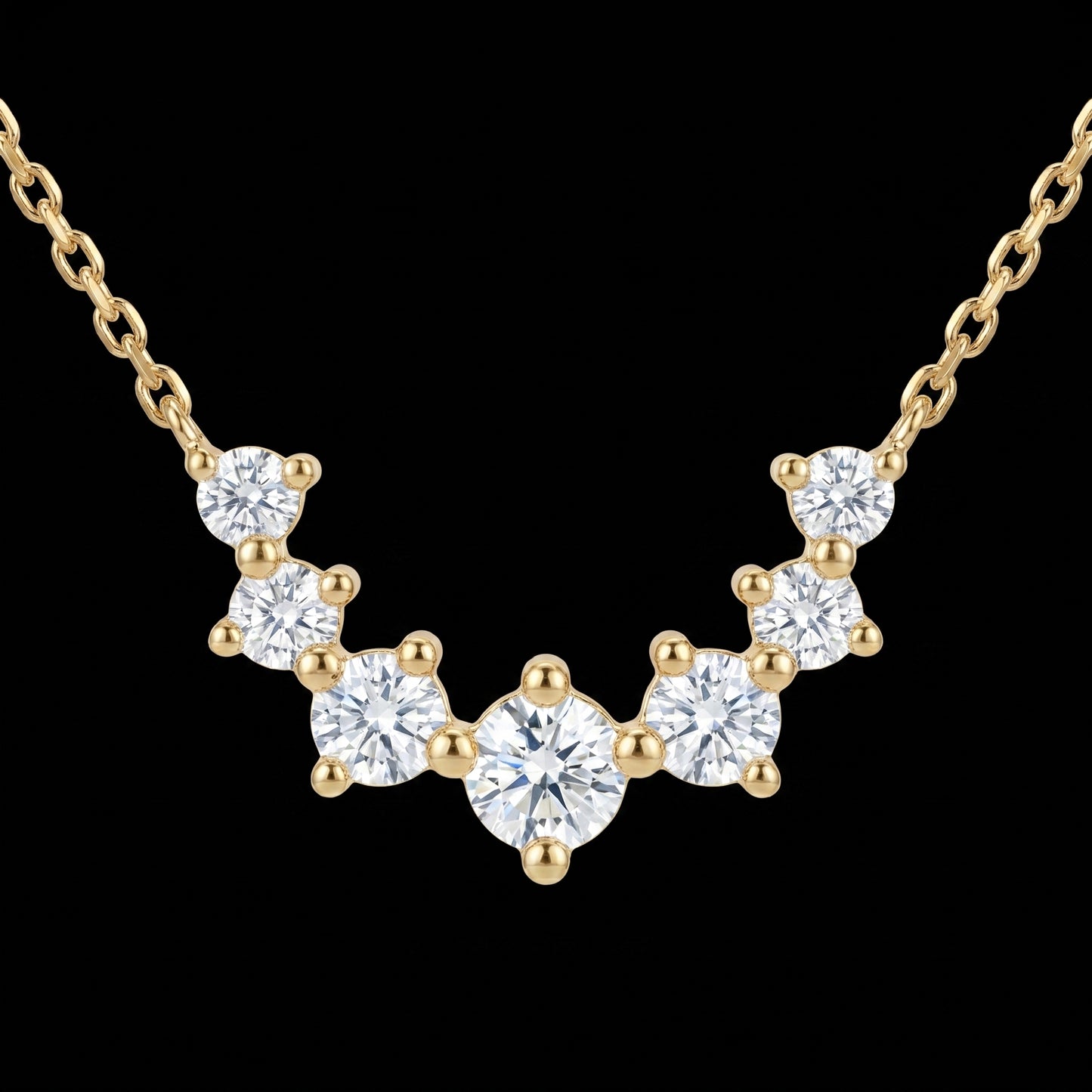 Starlight Flow Necklace Gold Plated