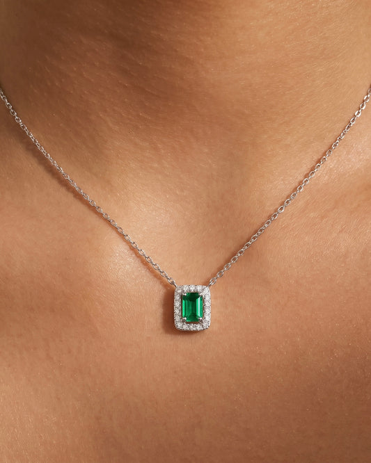 Green Glam Emerald Necklace