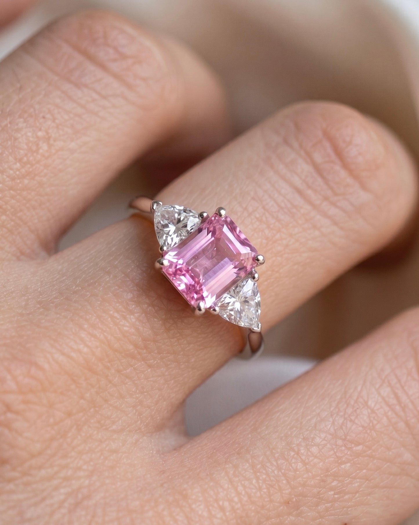 Pink Zircon Bloom Ring