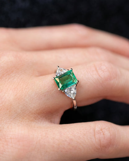 Green Glow Emerald Ring