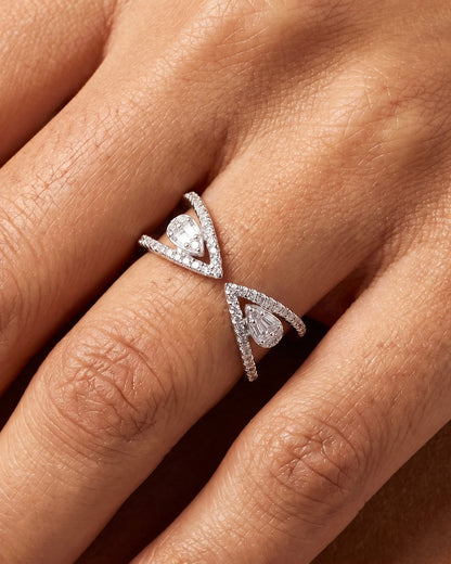 Infinity Aura Adjustable Zircon Ring