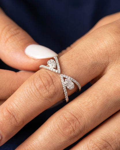 Infinity Aura Adjustable Zircon Ring