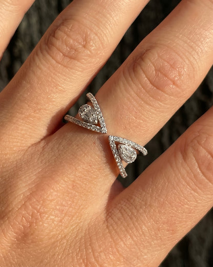 Infinity Aura Adjustable Zircon Ring