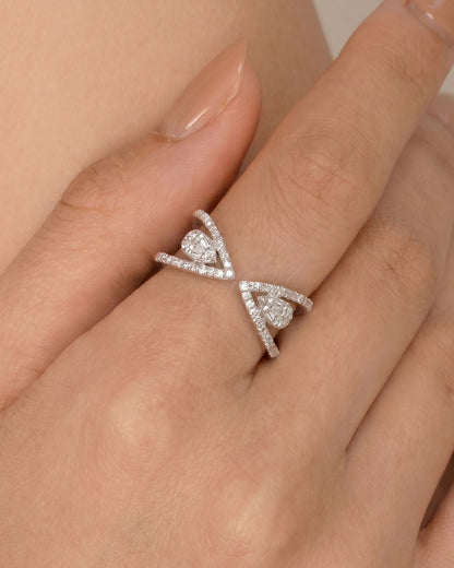 Infinity Aura Adjustable Zircon Ring
