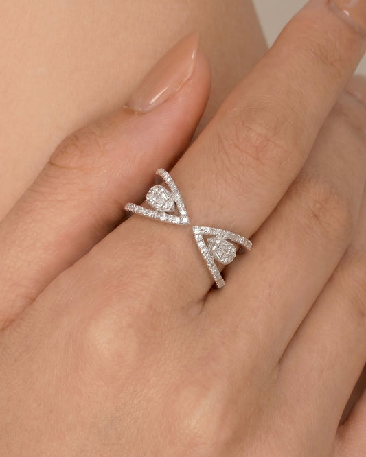 Infinity Aura Adjustable Zircon Ring