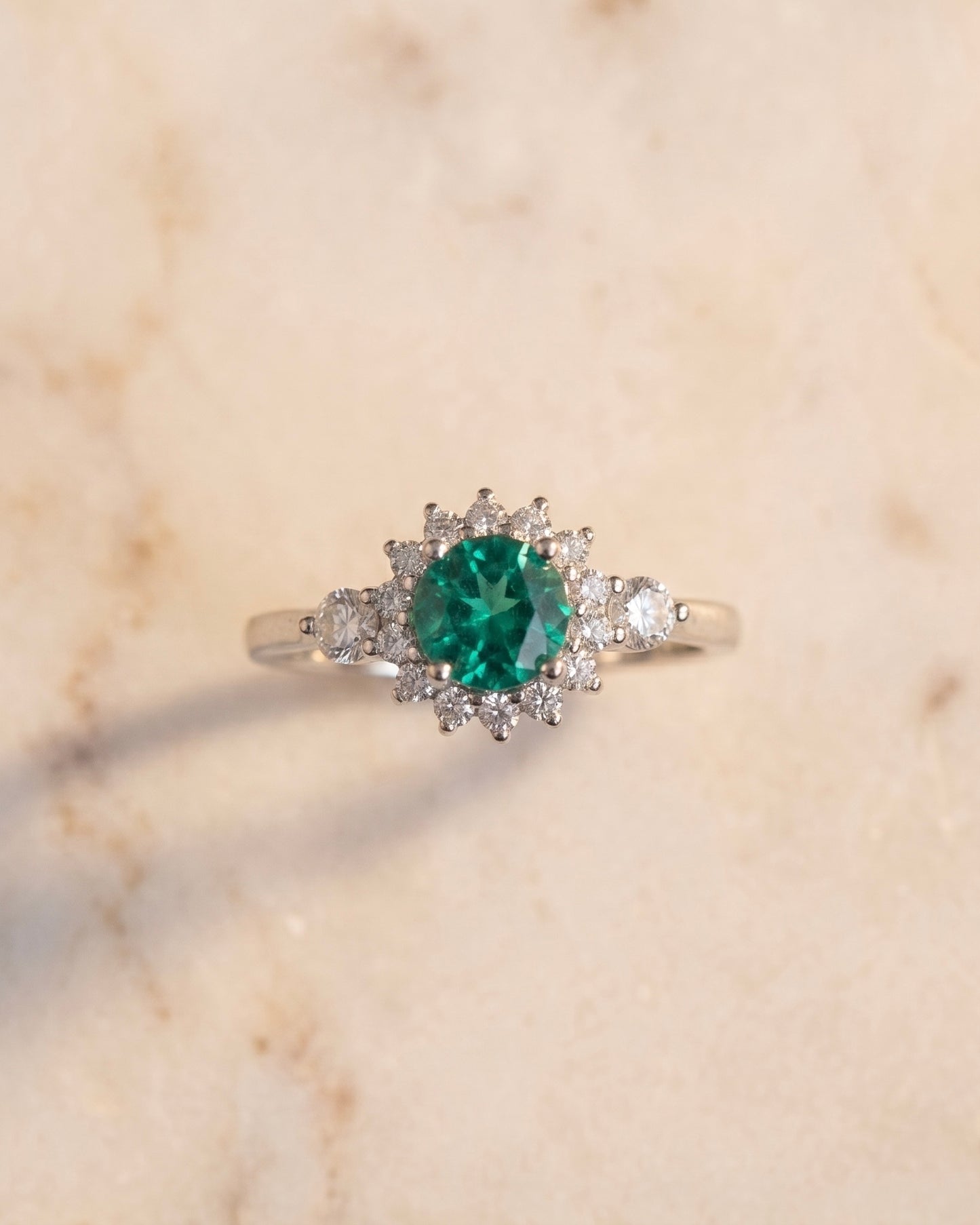 Aquamarine Spark Ring