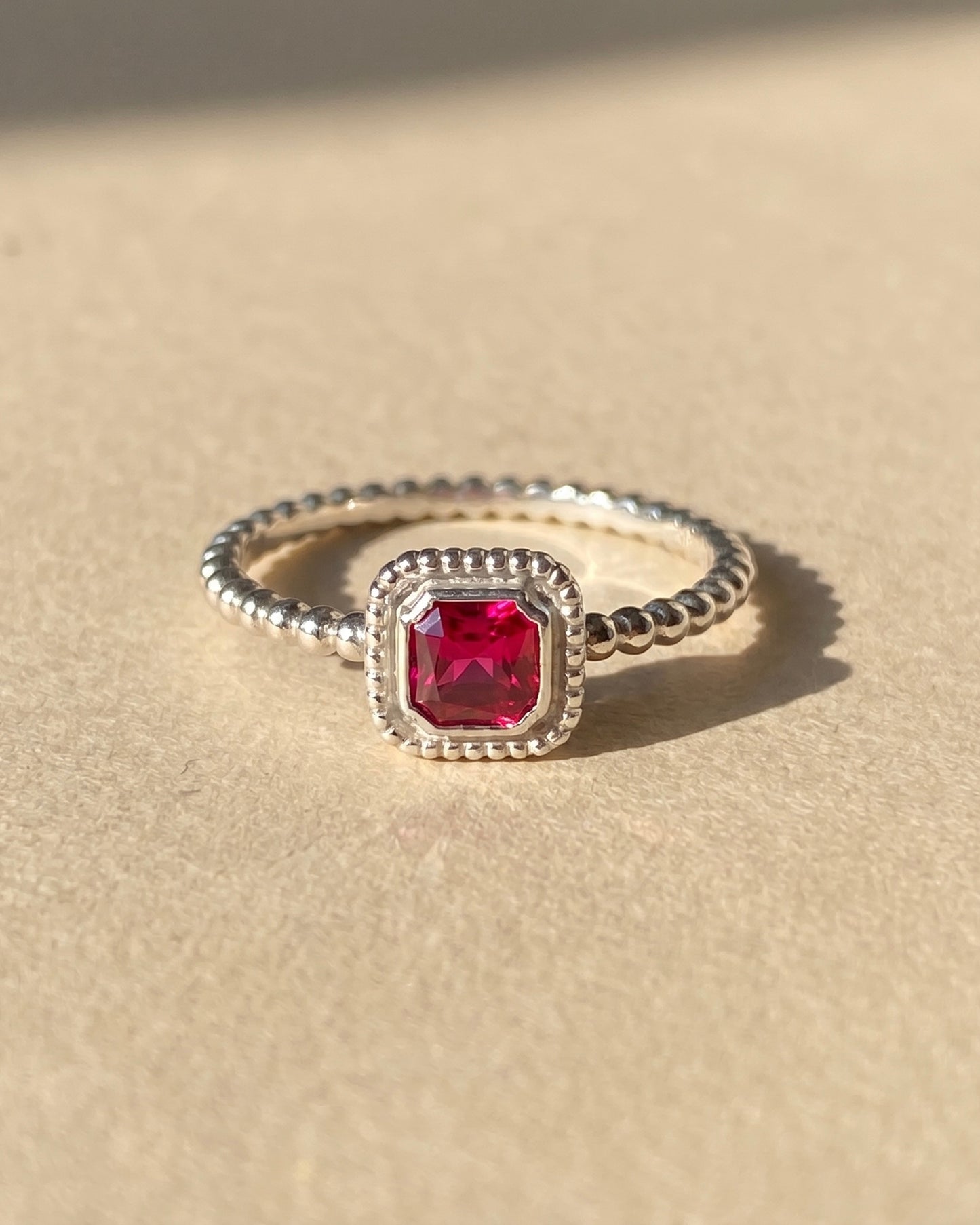 Ruby Squared Ring