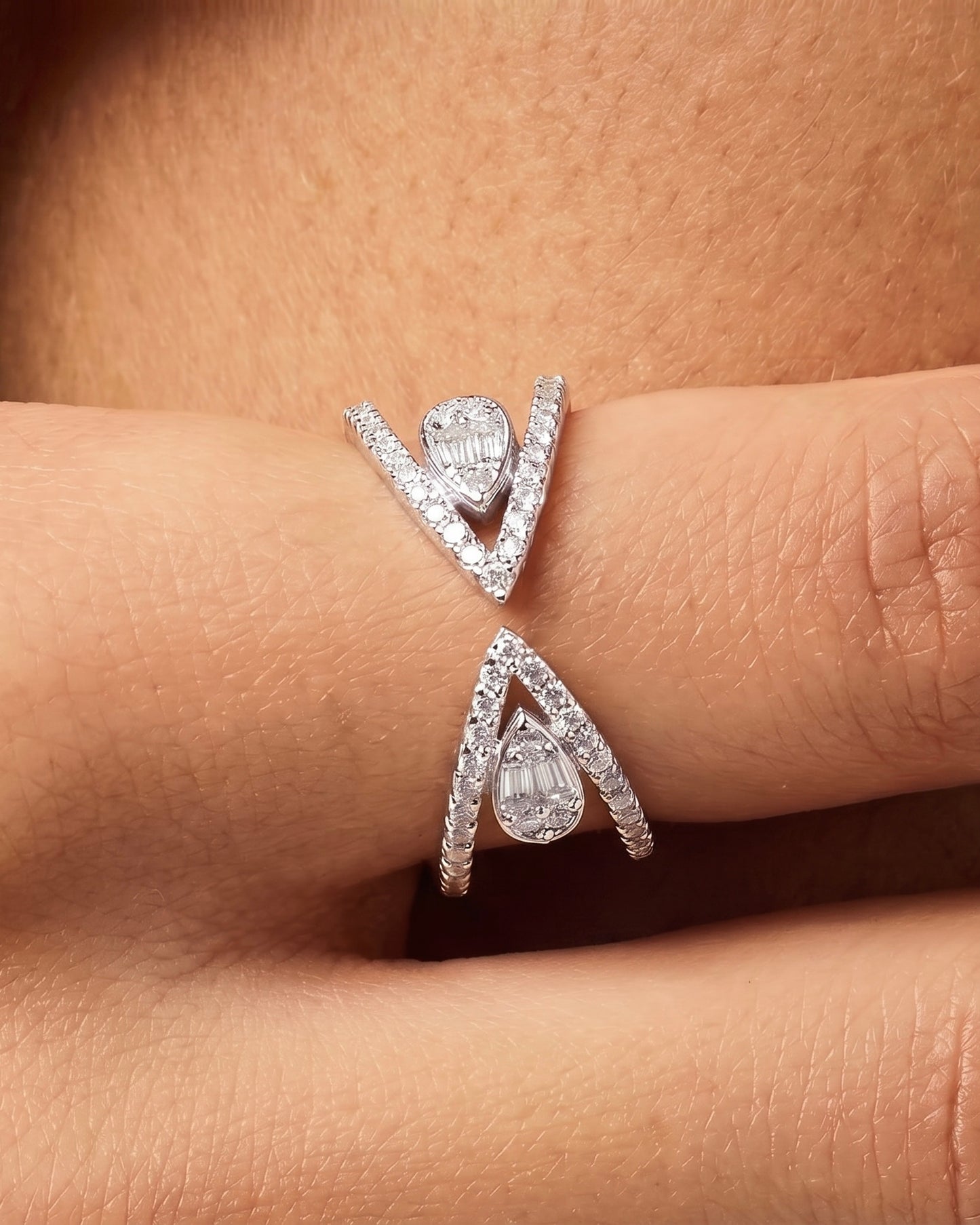 Infinity Aura Adjustable Zircon Ring