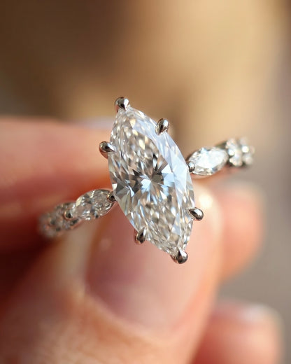 Heavenly Marquise Moissanite Ring