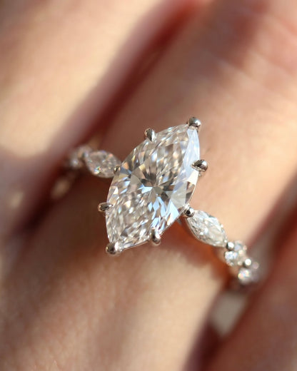 Heavenly Marquise Moissanite Ring
