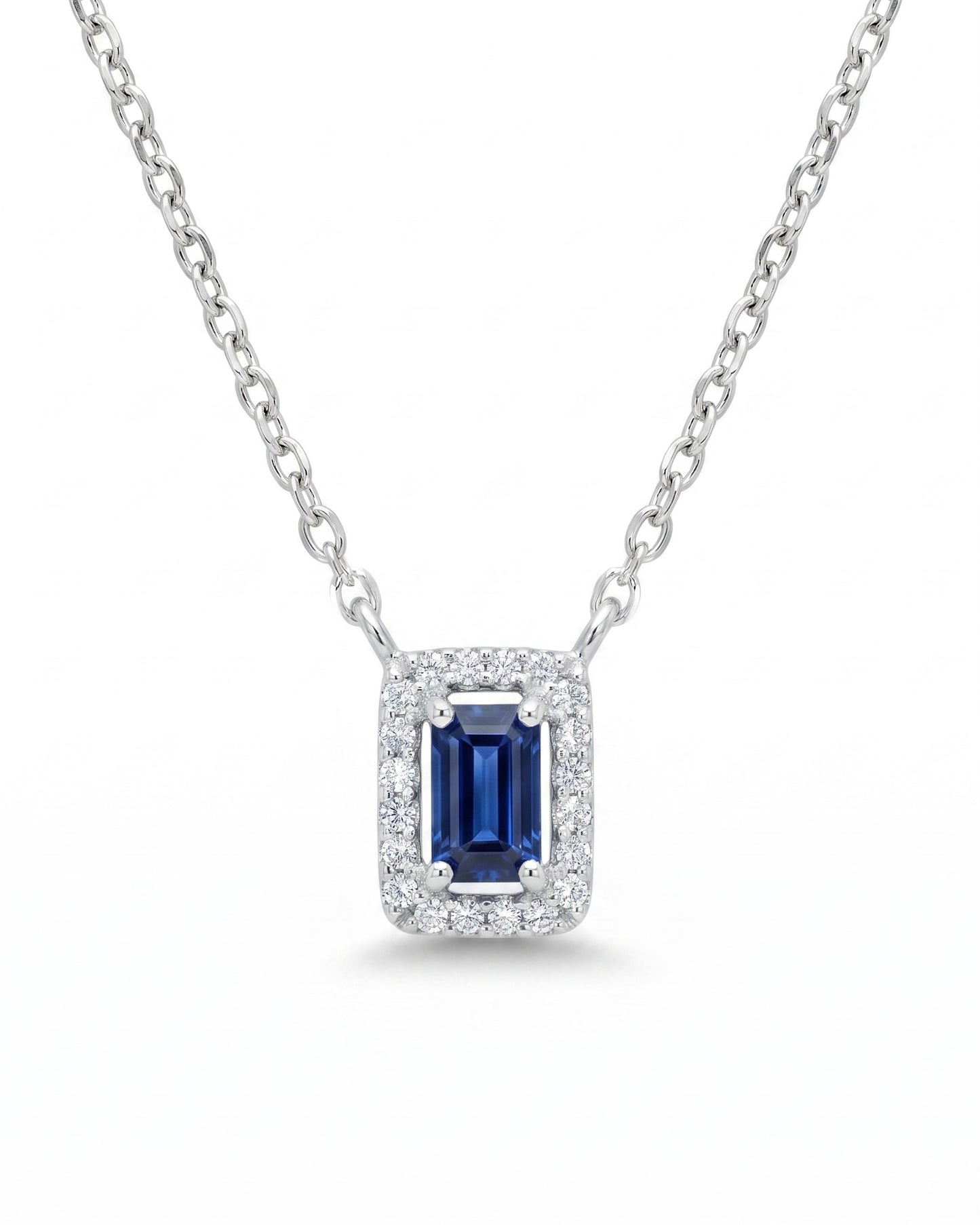 Blue Glam Sapphire Necklace