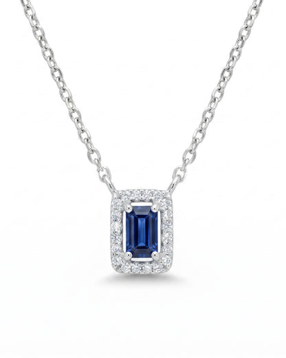 Blue Glam Sapphire Necklace