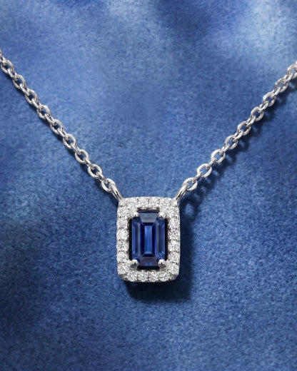 Blue Glam Sapphire Necklace