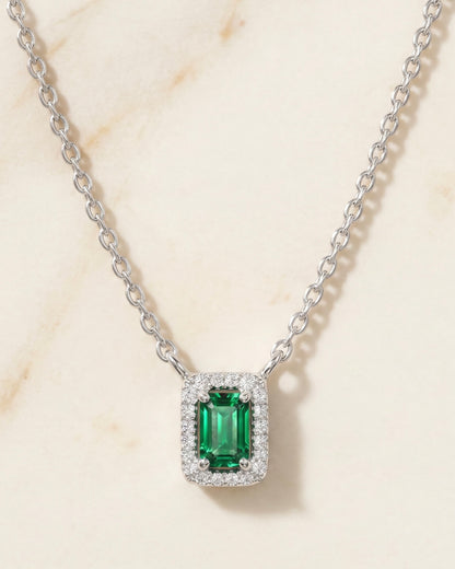 Green Glam Emerald Necklace