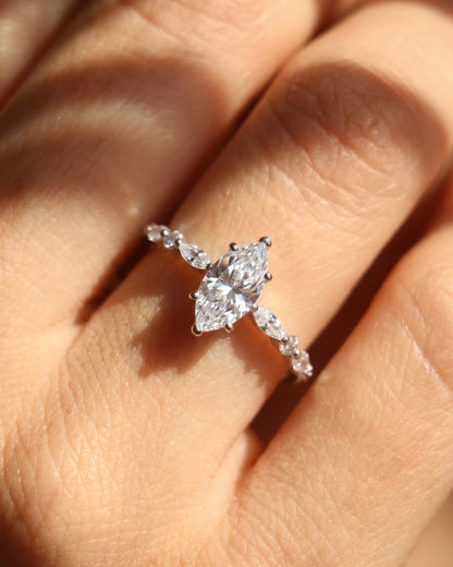Heavenly Marquise Moissanite Ring