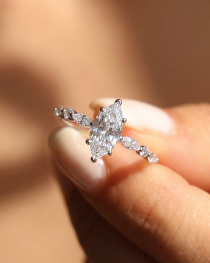 Heavenly Marquise Moissanite Ring