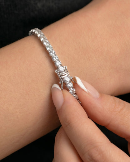 Silver Tennis Bracelet 3mm