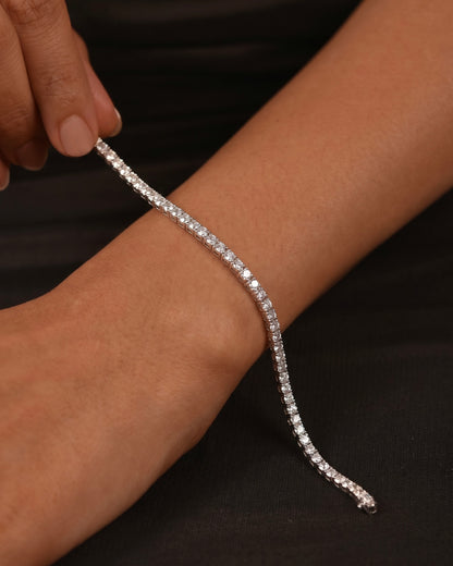Silver Tennis Bracelet 3mm
