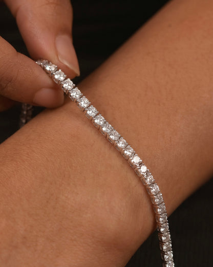 Silver Tennis Bracelet 3mm