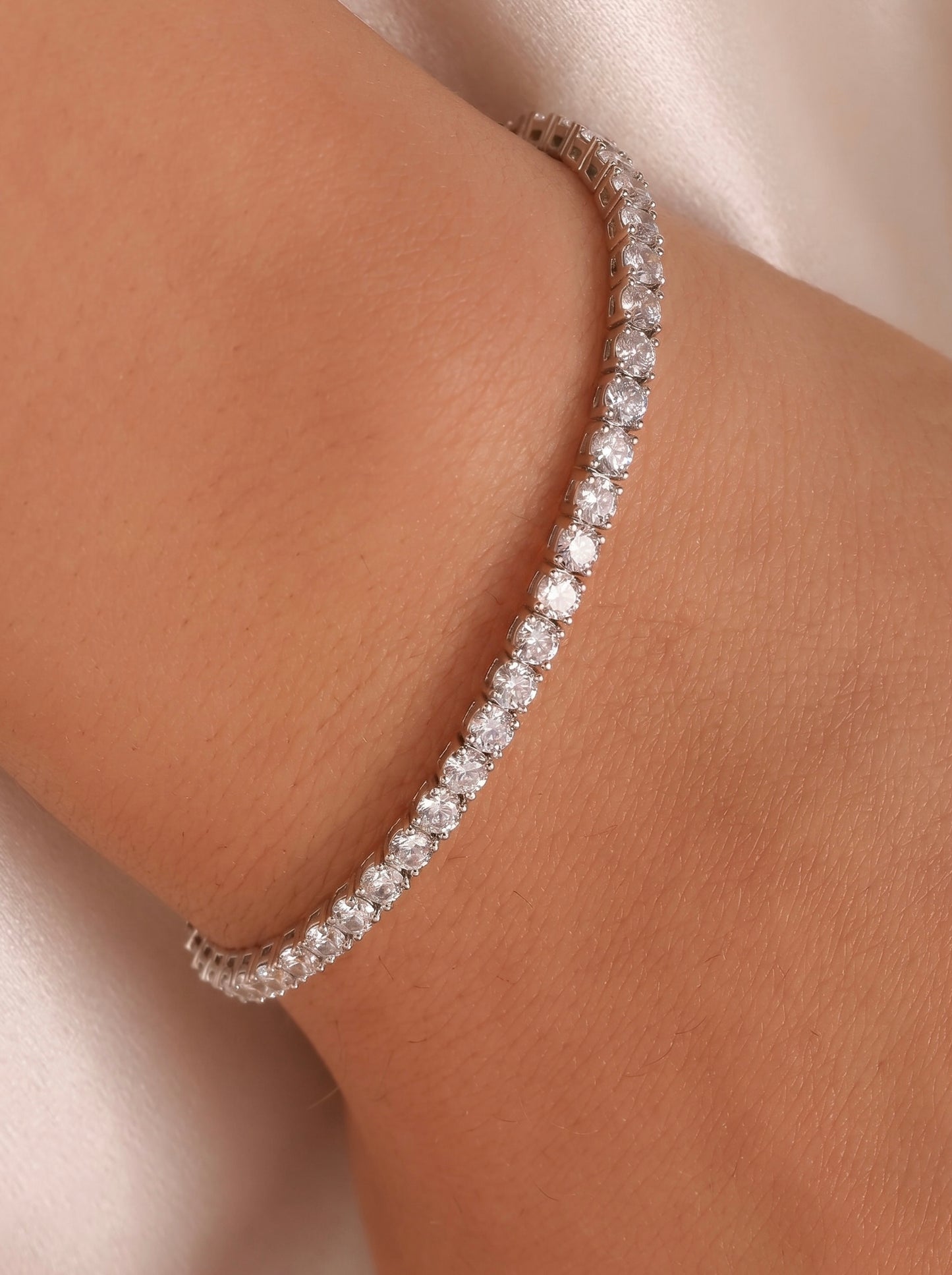 Silver Tennis Bracelet 3mm