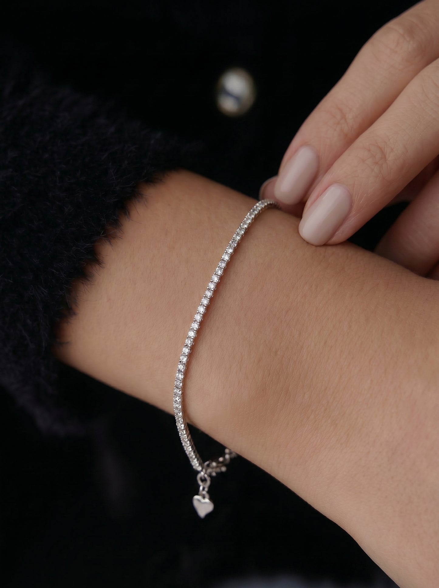 Silver Tennis Bracelet 1.5mm