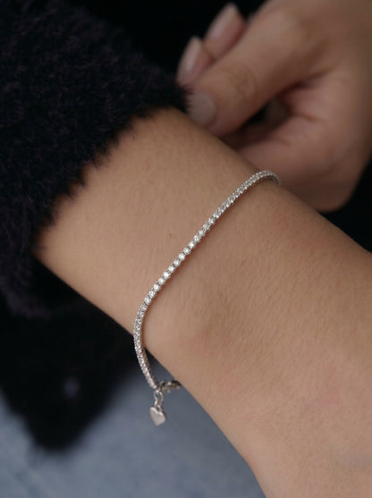 Silver Tennis Bracelet 1.5mm