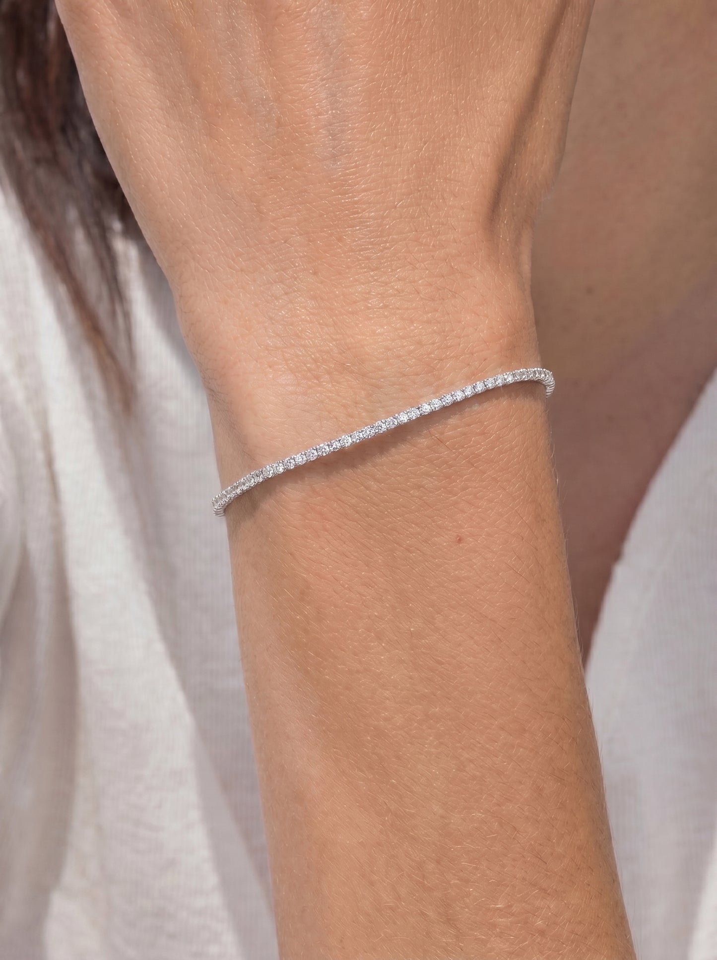 Silver Tennis Bracelet 1.5mm